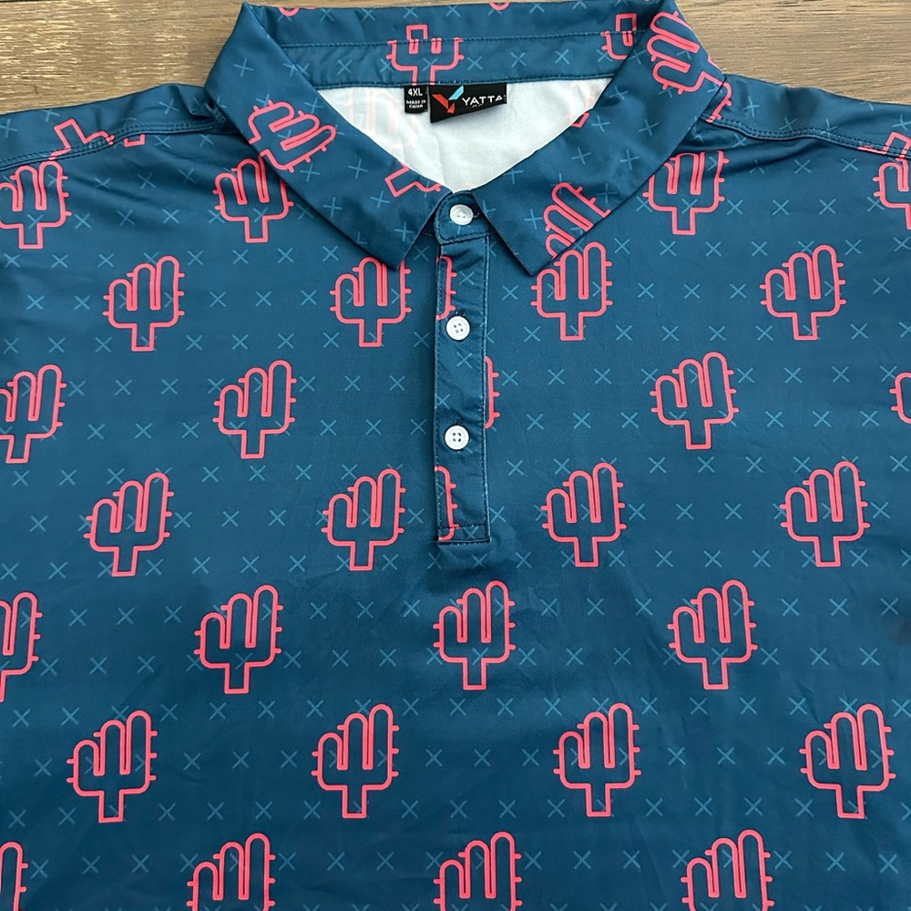 Yatta Short Sleeve Navy Polo Size 4XL Like New‎
